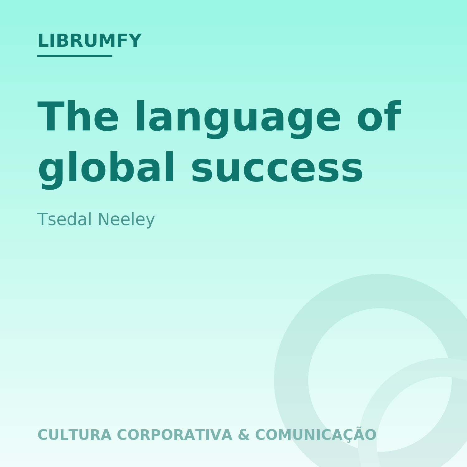 Capa de The language of global success