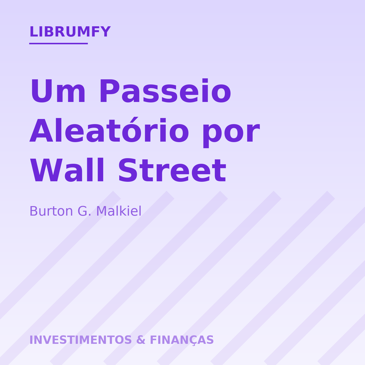 Capa de Um Passeio Aleatório por Wall Street
