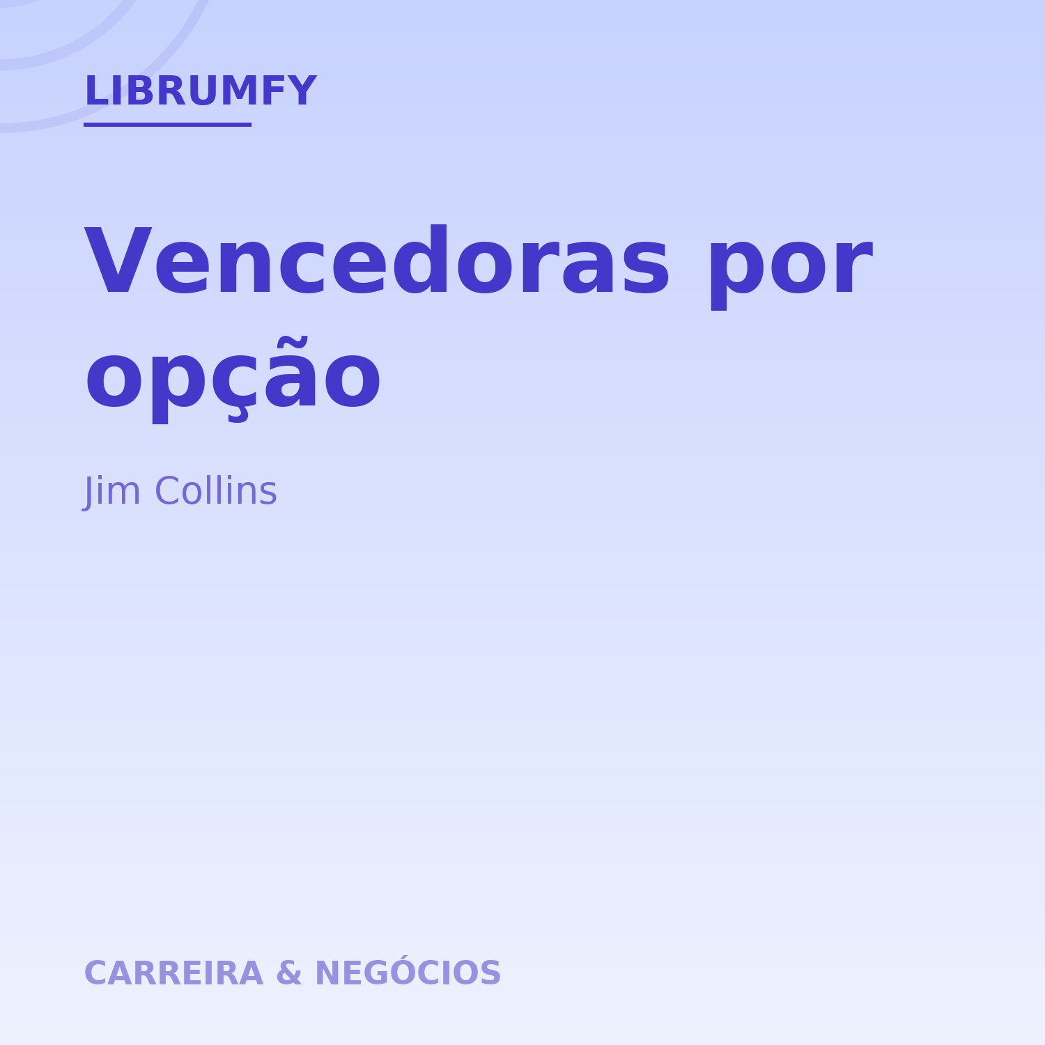 Capa de Vencedoras por opção
