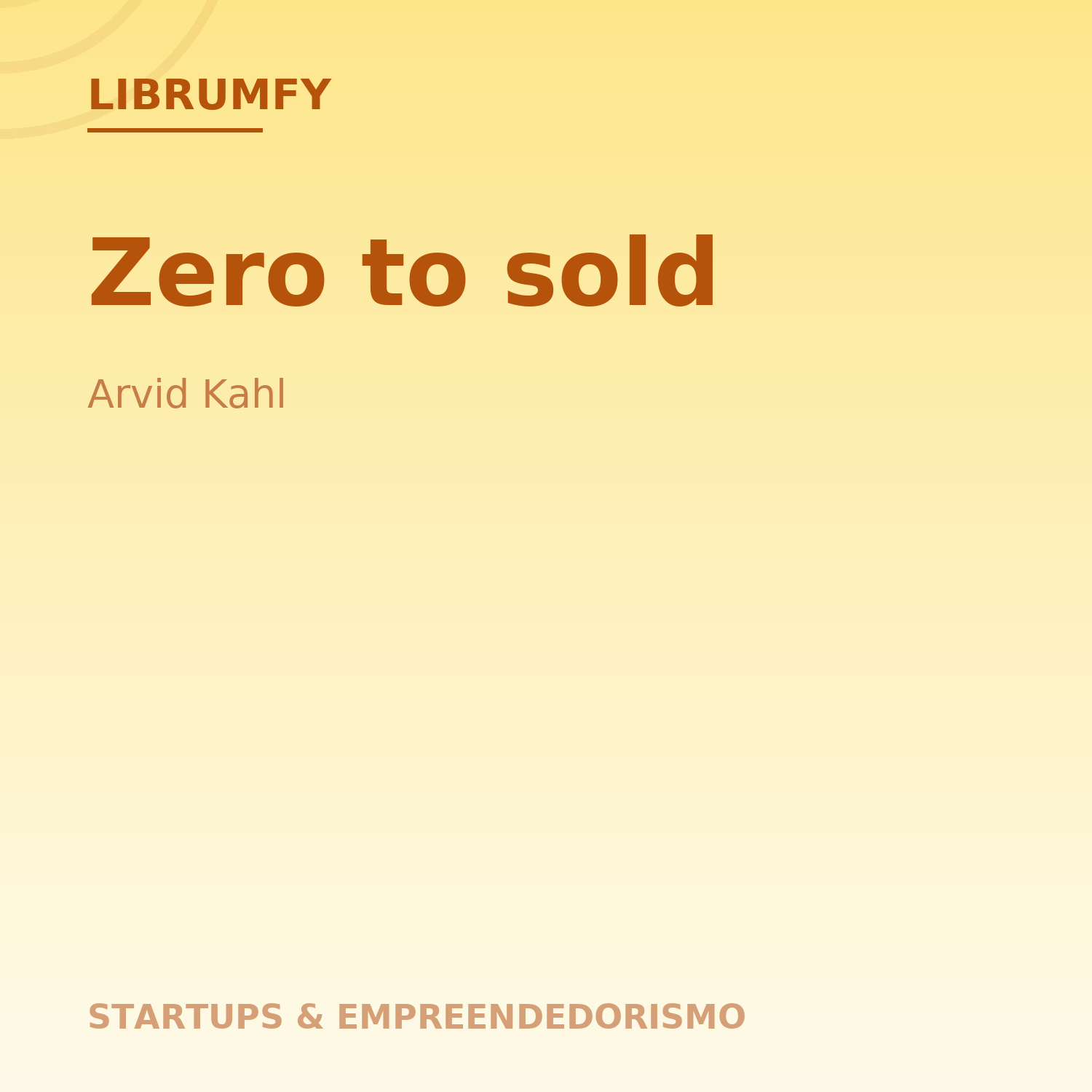 Capa de Zero to sold