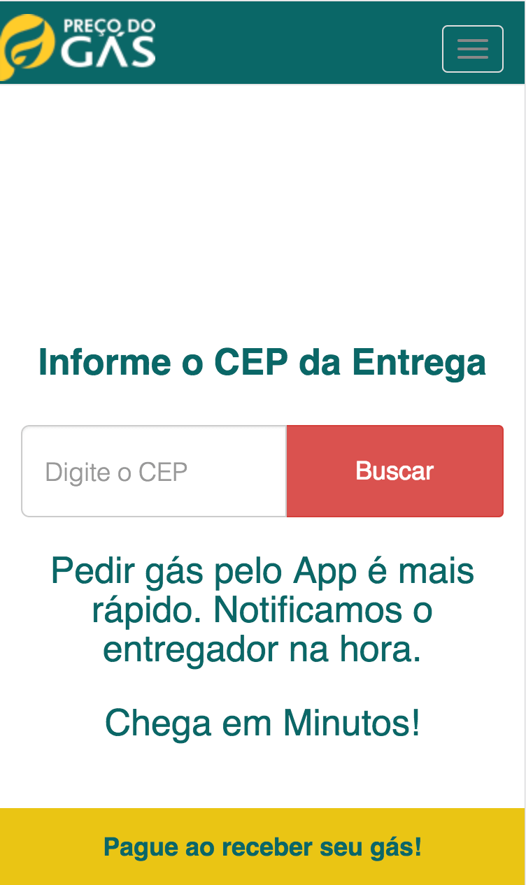 Aplicativo de Gás